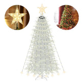 Salcar 1,5 m LED Lichterkette für Weihnachtsbaum, 120 LEDs, mit Fernbedienung, USB-betrieben Salcar