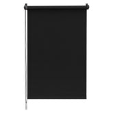 Sekey Verdunkelungsrollo ohne Bohren – Klemmfix Seitenzugrollo für Fenster, Sonnenschutz & Sichtschutz, 100 % Polyester, Schwarz