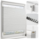 Salcar Wabenplissee Weiß ohne Bohren – Verdunkelungsplissee Thermo Doppelplissee Klemmfix für Fenster & Türen, Up & Down Plissee mit Hitze- und Schallschutz