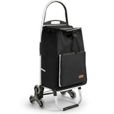 Sekey Einkaufstrolley 3-in-1 klappbar – 50L Einkaufswagen mit Kühlfach, Treppensteiger-Rädern & Sackkarren-Funktion, Aluminium