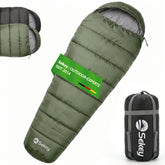 Sekey 4-Jahreszeiten Mumienschlafsack Erwachsene – 1,7 kg Schlafsack mit Anti-Klemm-Reißverschluss, wasserabweisend & atmungsaktiv, Komforttemperatur +5 °C, für Camping, Trekking & Outdoor