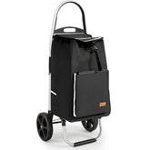 Sekey Einkaufstrolley 3-in-1 klappbar – 50L Einkaufswagen mit Kühlfach, großen Rädern & Sackkarren-Funktion, leichtes Aluminium