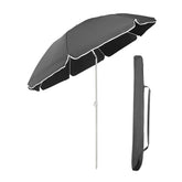 Sekey Sonnenschirm 160cm, Dunkelgrau, Höhenverstellbar & Neigbar mit UPF50+ Sekey
