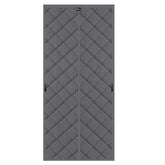 Sekey Thermo Türvorhang mit Magnetverschluss, Baumwoll-Polyester Türvorhang, Wärmeschutz & Energiesparvorhang, Zugluftstopper, Klettverschluss ohne Bohren, für Winter