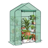 Sekey XL Foliengewächshaus 200×145×75 cm Stabiles Balkon-Gewächshaus mit 4 Regalböden für gesundes Pflanzenwachstum Sekey
