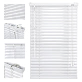 Sekey Aluminium Jalousie ohne Bohren – Klemmfix Jalousie für Fenster, 25 mm Alu-Lamellen, Lichtschutz & Sichtschutz, weiß