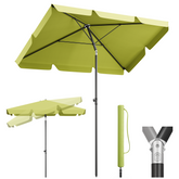 Sekey 200 x 125 cm balcony umbrella rectangular with protective cover, sun protection UV50+