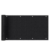 Sekey Balkon Sichtschutz aus 220 g/m² HDPE, Schwarz Sekey