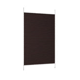 Sekey Plissee ohne Bohren in Mokka Blickdichtes Sonnenschutzrollo, Klemmfix & verspannt