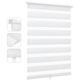 Sekey Schnurloses Doppelrollo Klemmfix - Weiß - Duo Rollo ohne Bohren für Fenster & Türen Sekey