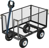 Sekey 3-in-1 Bollerwagen 500 kg – Gartenwagen mit abnehmbaren Seitenwänden & 10-Zoll-Gummireifen, leise & rostfrei, schnelle Montage in 8 Minuten, Plattform- & Transportwagen