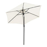 Sekey 270 cm Alu Sonnenschirm mit Kurbel, Sonnenschutz UV50+