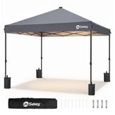 Sekey Pavillon 3x3 m mit LED-Beleuchtung – Wasserdicht, Winterfest & Stabil, Höhenverstellbarer Faltpavillon mit Solarpanel, UV-Schutz 50+, Gartenpavillon für Camping, Terrasse & Partys
