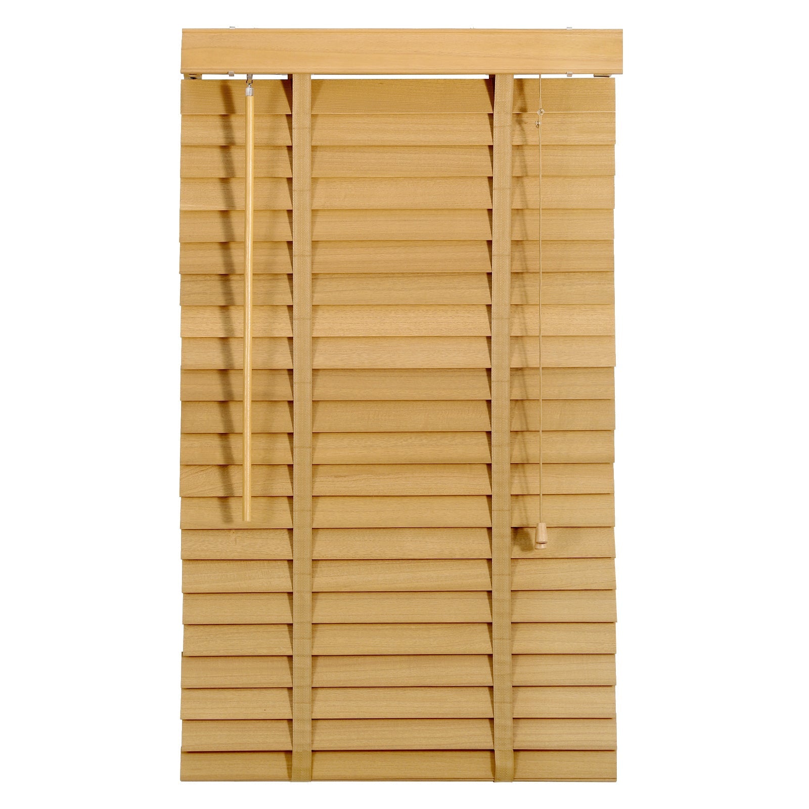 Sekey Jalousie aus Echtholz- Naturholzfarbe - 50 mm Lamellen mit natürlicher Holzoptik SEKEYMALL