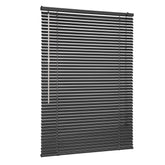 Sekey Aluminium-Jalousie ohne Bohren, 25mm Alu-Lamellen, Schwarz