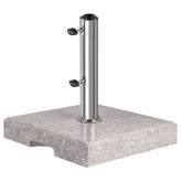 Sekey 25 kg Granit Sonnenschirmständer Eckig, für Schirmstock Ø 22 - 38 mm Sekey