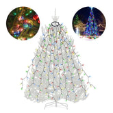 Salcar 3 m LED Lichterkette für Weihnachtsbaum, mit 10 Strängen, 350 LEDs, 31V GS-zertifizierte Stromversorgung Salcar