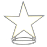 Salcar LED Gartenstecker Stern aus Metall – 50 cm Weihnachtsstern mit 100 LEDs, Warmweiß, IP44 Wasserdicht, Garten Stern Leuchte mit Erdspieß & Standfuß, Für Innen & Außen Salcar