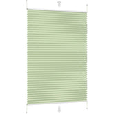 Sekey Plissee ohne Bohren in Grün mit Klemmfix-Halterung für Fenster und Türen, blickdicht und lichtschützend.