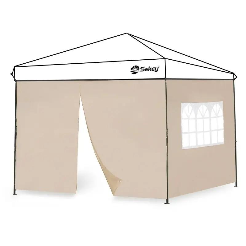Sekey 3×3m Seitenwand für Pavillon, 2er Set, mit Reißverschlussv und Fenster Sekey