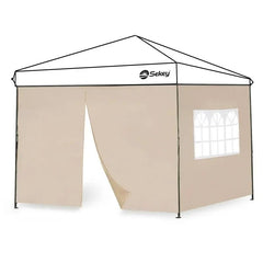Sekey 3×3m Seitenwand für Pavillon, 2er Set, mit Reißverschlussv und Fenster Sekey