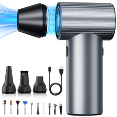 Salcar Elektrisches Staubgebläse X7 – Tragbares 3-Gang Air Duster mit Ultrakurzer Laufzeit für PC, Auto & Outdoor Salcar