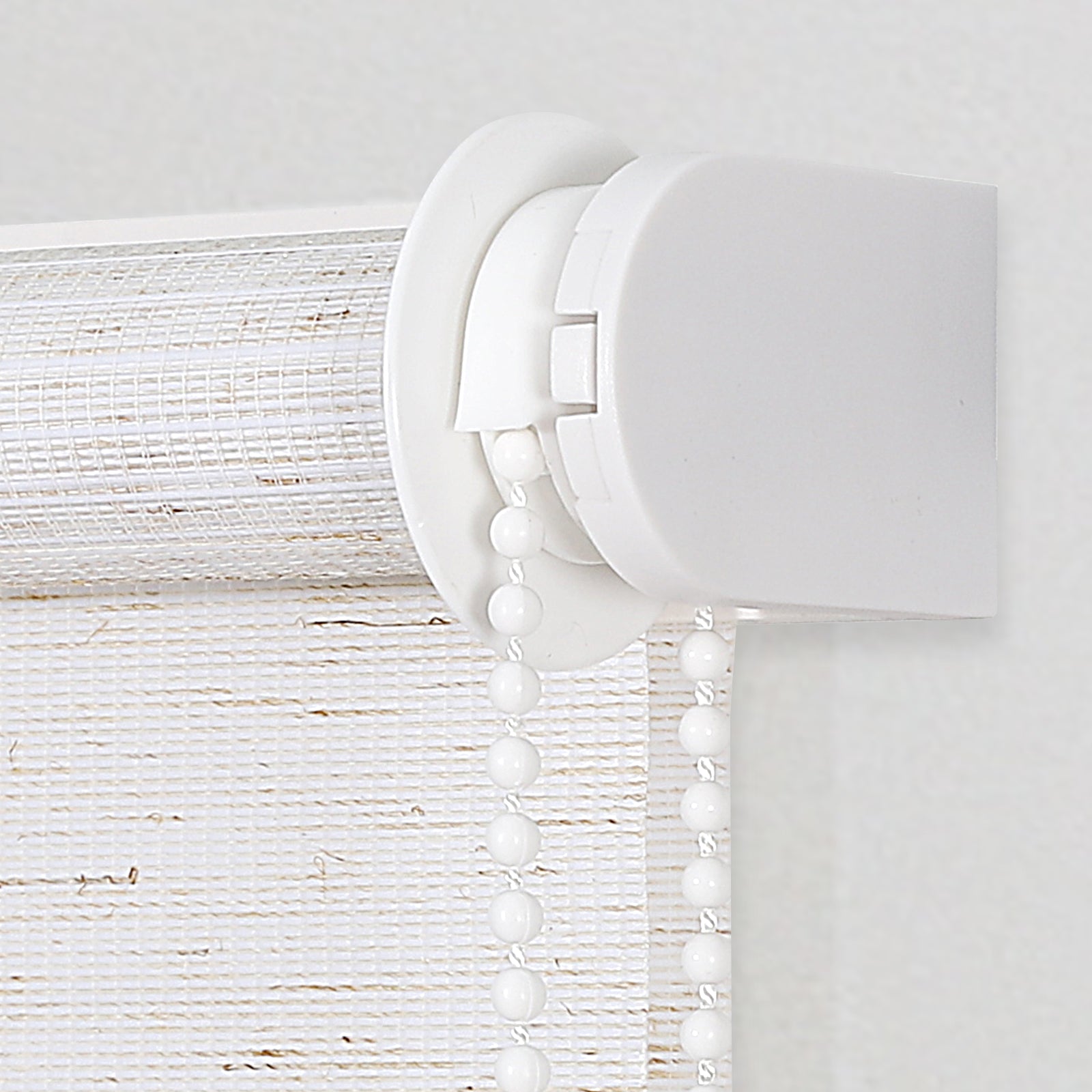 Sekey Stufenlos verstellbares Doppelrollo mit Klemmfix ohne Bohren, lichtdurchlässig & blickdicht, einfache Montage, ideal für Fenster in jedem Raum - Weiß Sekey