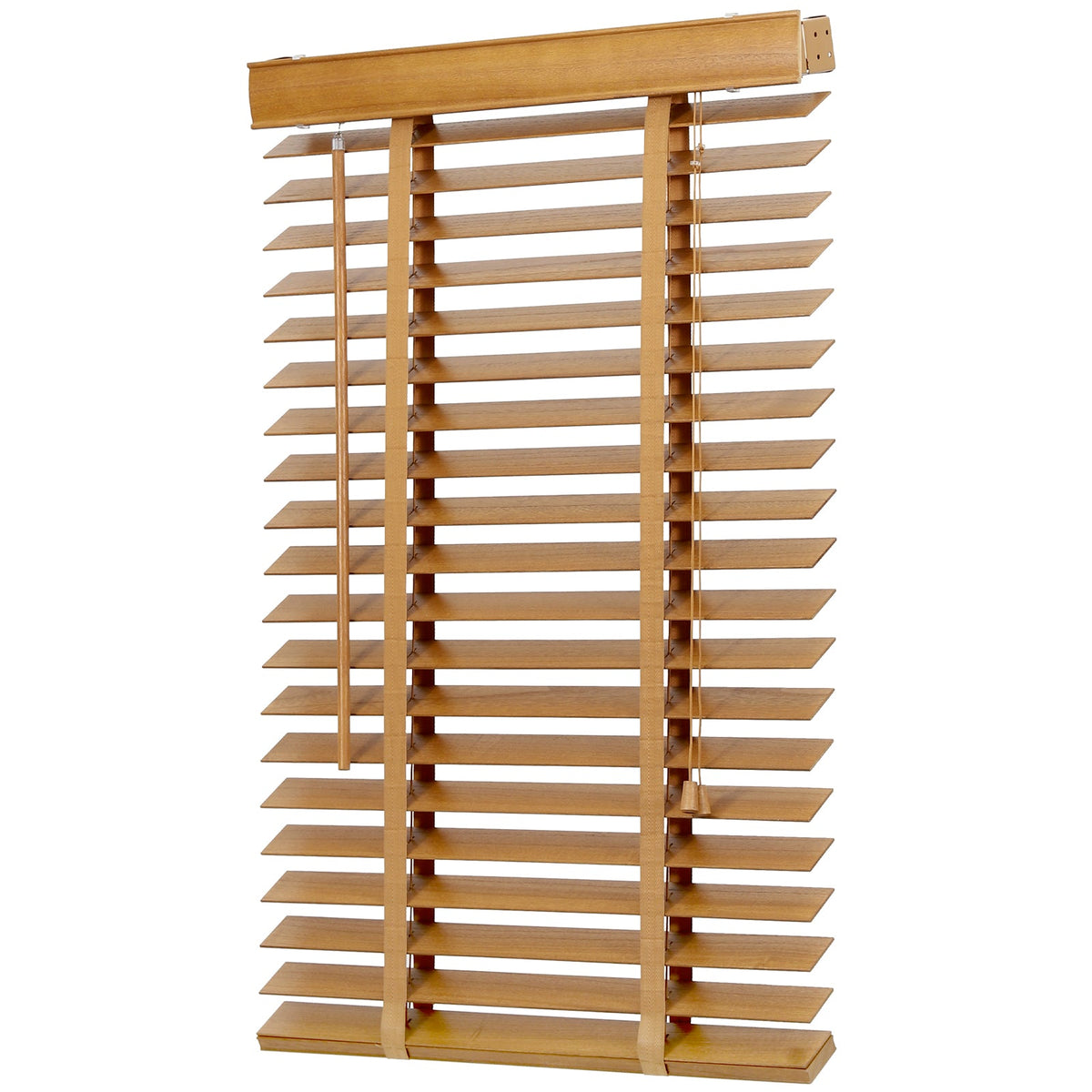 Sekey Jalousie aus Echtholz- Eichenfarbe - 50 mm Lamellen mit natürlicher Holzoptik Sekey