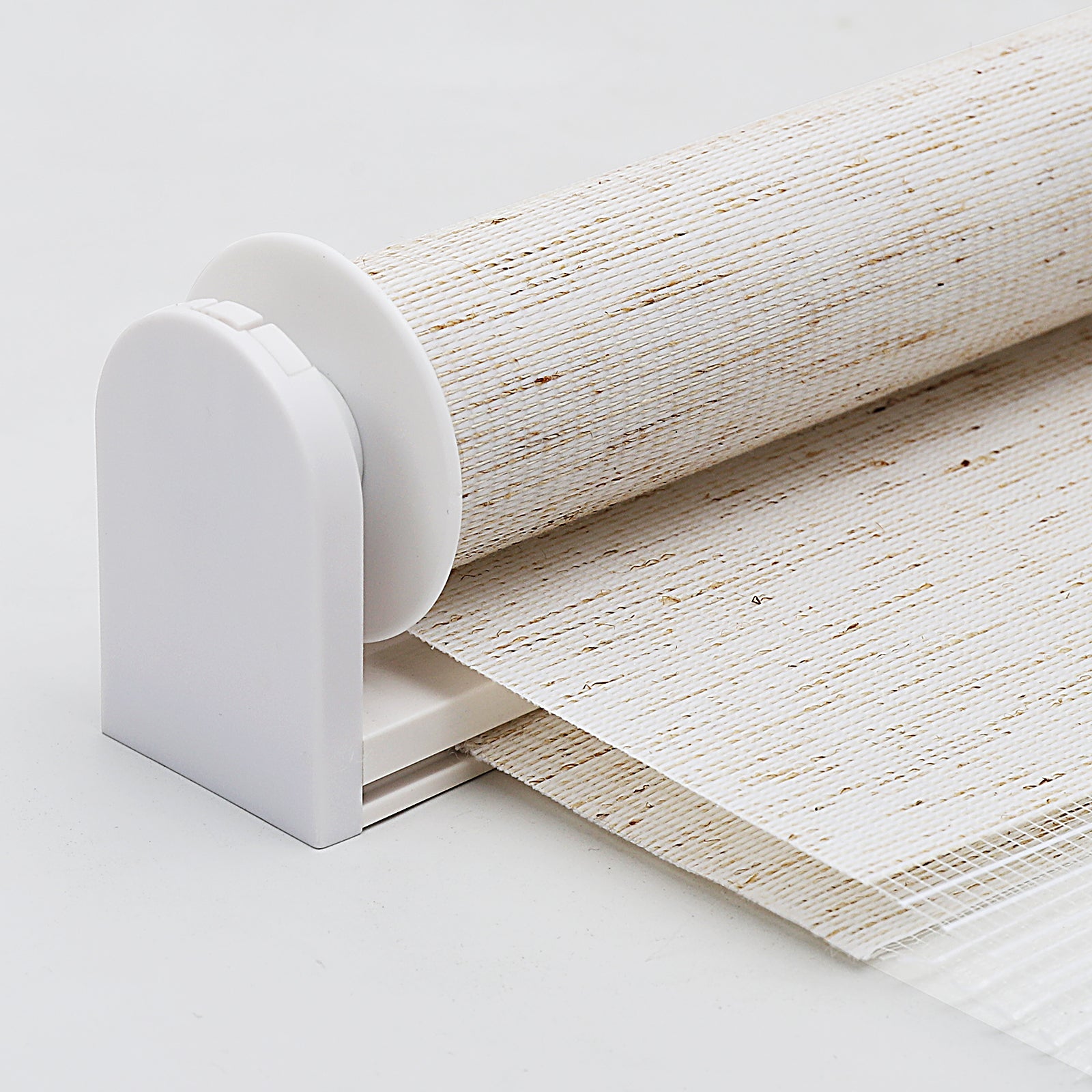 Sekey Stufenlos verstellbares Doppelrollo mit Klemmfix ohne Bohren, lichtdurchlässig & blickdicht, einfache Montage, ideal für Fenster in jedem Raum - Weiß Sekey