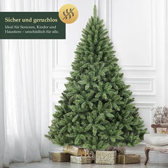 Salcar 120/150/180/210/240cm Künstlicher Weihnachtsbaum, mit 290/458/730/1066/1546 PVC-Nadeln Salcar