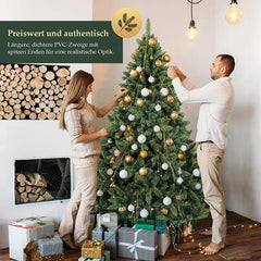 Salcar 120/150/180/210/240cm Künstlicher Weihnachtsbaum, mit 290/458/730/1066/1546 PVC-Nadeln Salcar