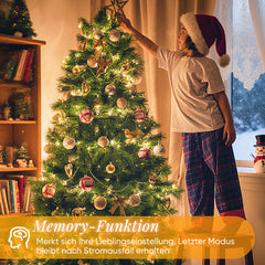 Salcar LED Lichterkette Warmweiß, 100/200/300 LEDs, 16m/32m/48m, 31V, 8 Modi, Timer & Memory, IP44 Wasserdicht, Weihnachtsbeleuchtung Außen Innen Salcar
