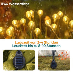 Salcar 2er Set LED Solar Gartenleuchte mit Blasen-Kugeln Salcar