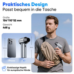 Salcar Elektrisches Staubgebläse X7 – Tragbares 3-Gang Air Duster mit Ultrakurzer Laufzeit für PC, Auto & Outdoor Salcar