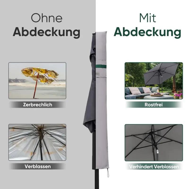 Sekey 136 x 27/35,5 cm Schutzhülle für 200 cm Sonnenschirm, aus Polyester-Gewebe Sekey