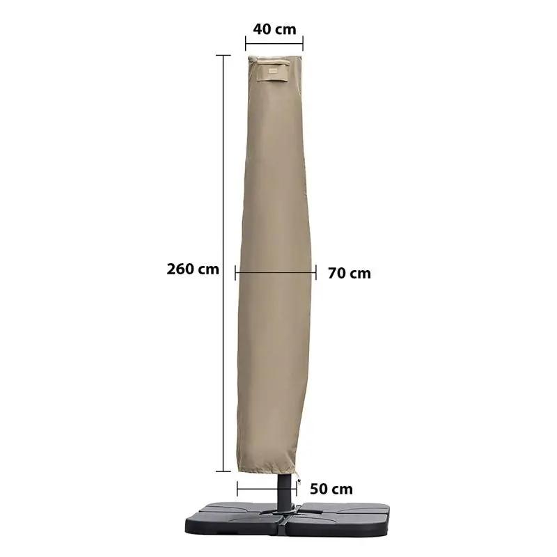 Sekey 260 x 40/70/50 cm Schutzhülle für 300 cm Ampelschirm, aus Oxford-Gewebe Sekey