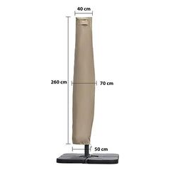 Sekey 260 x 40/70/50 cm Schutzhülle für 300 cm Ampelschirm, aus Oxford-Gewebe Sekey