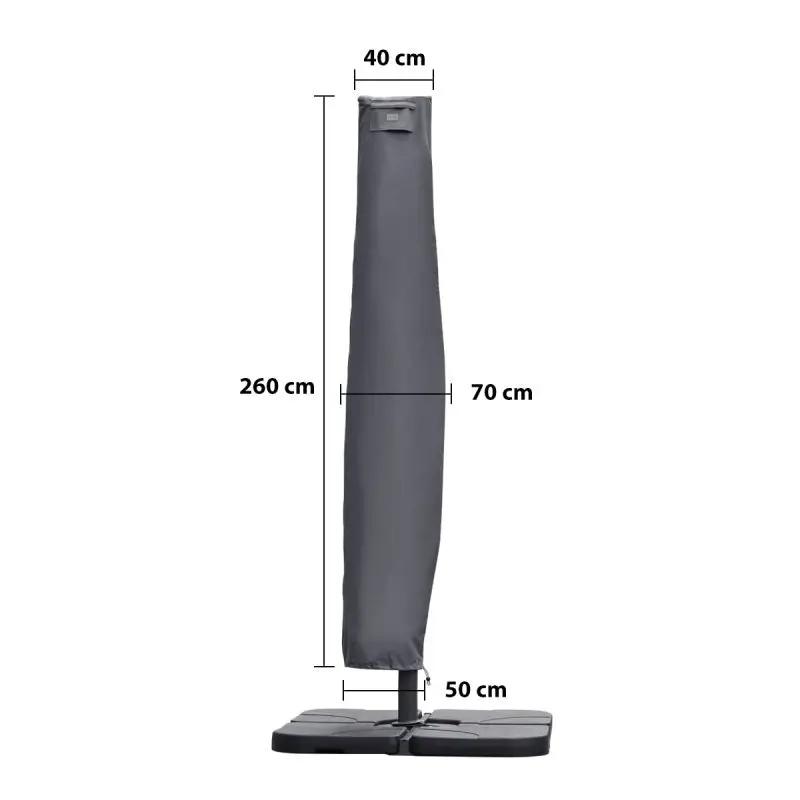 Sekey 260 x 40/70/50 cm Schutzhülle für 300 cm Ampelschirm, aus Oxford-Gewebe Sekey