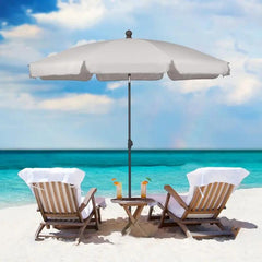 Sekey 200 cm Sonnenschirm mit Schutzhülle, Sonnenschutz UV50+ Sekey