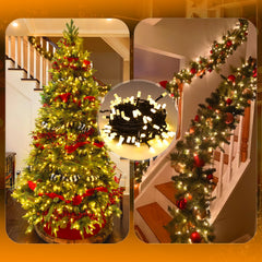 Salcar LED Lichterkette Warmweiß, 100/200/300 LEDs, 16m/32m/48m, 31V, 8 Modi, Timer & Memory, IP44 Wasserdicht, Weihnachtsbeleuchtung Außen Innen Salcar