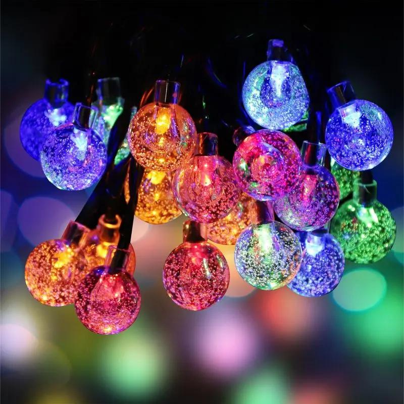 Salcar 5 m / 10 m LED Solar Kugel Lichterkette, 20 / 40 LEDs Salcar