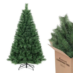 Salcar 120/150/180/210/240cm Künstlicher Weihnachtsbaum mit Metallständer, Nordmanntanne, mit 279/408/580/868/1168 Spitzen Salcar