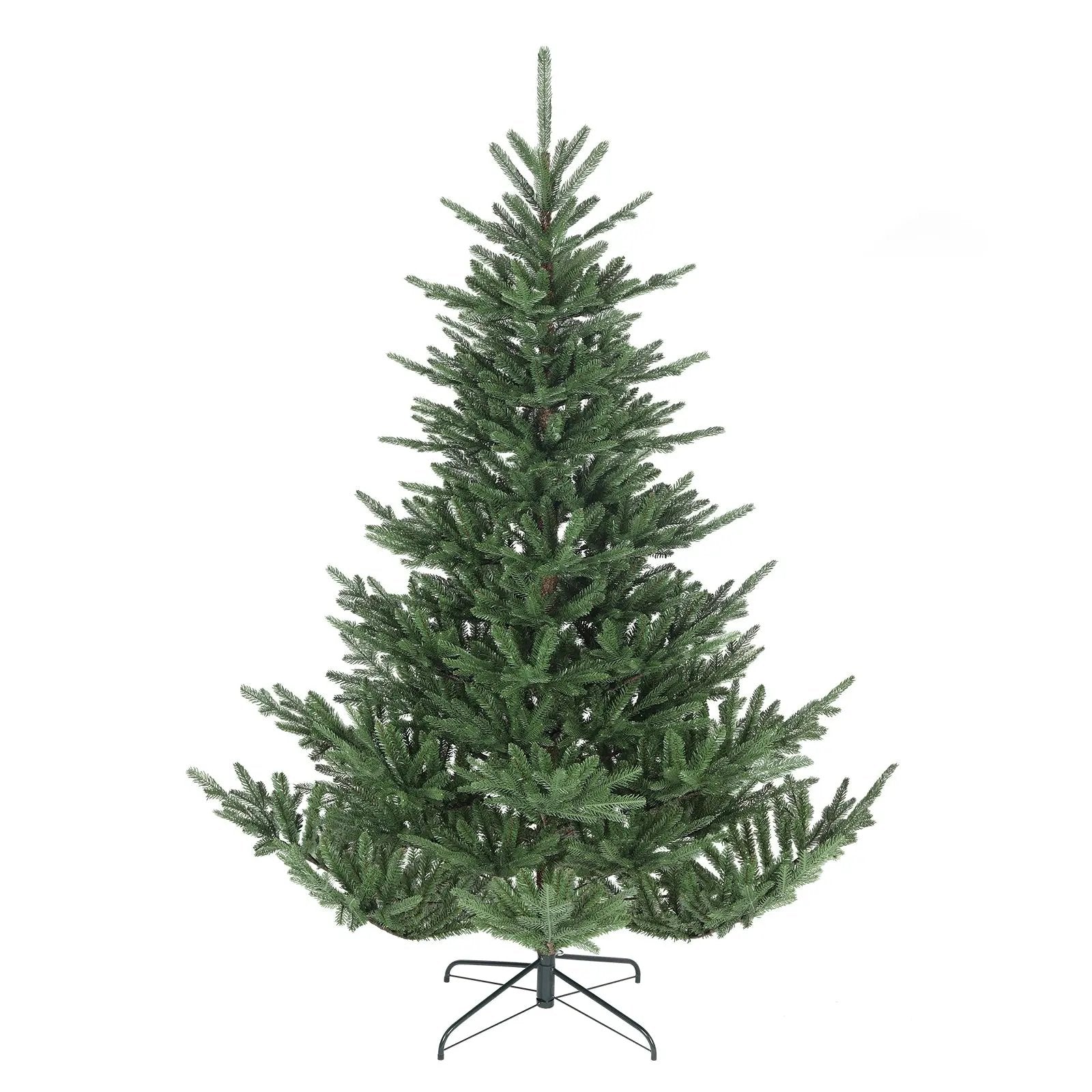 Salcar 180/210cmKünstlicher Weihnachtsbaum, Edeltanne, mit 1204/1609 PE-Zweigen und 398/658 PVC-Zweigen Salcar