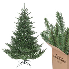 Salcar 180/210cmKünstlicher Weihnachtsbaum, Edeltanne, mit 1204/1609 PE-Zweigen und 398/658 PVC-Zweigen Salcar