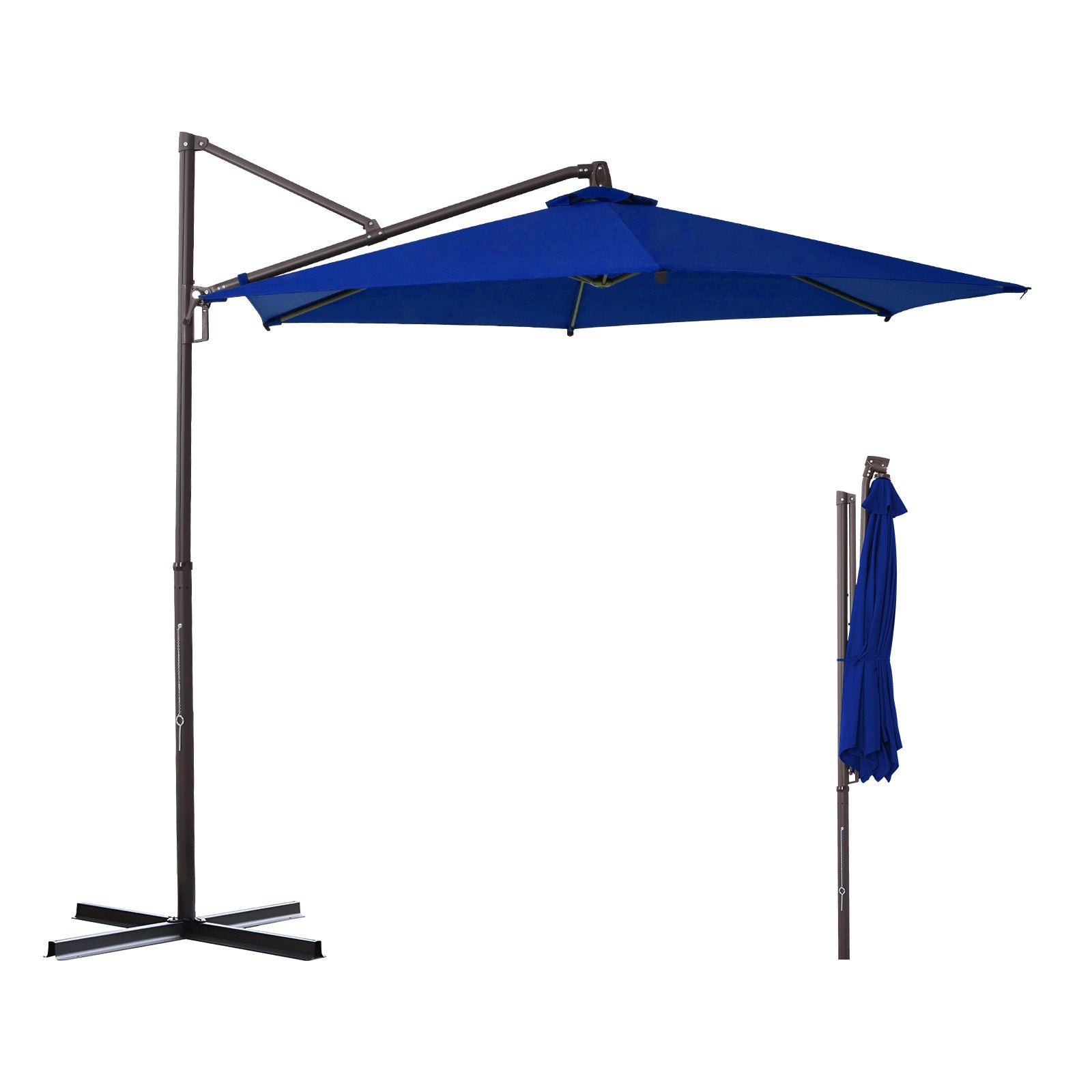 Sekey Ampelschirm 300 cm Aluminium Sonnenschirm mit 360° Drehung, Neigefunktion, UV50+ Schutz Sekey