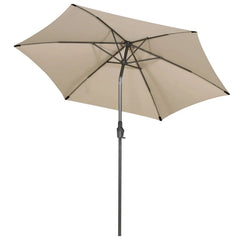 Sekey 270cm Sonnenschirm mit Kurbel, Knickbar im Sitzen, Sonnenschutz UV50+ Sekey