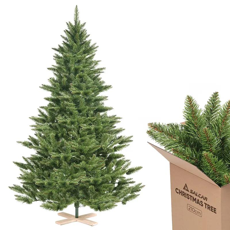 Salcar 180/210cm Künstlicher Weihnachtsbaum, Nordmanntanne, mit 560/760 Zweigen Salcar