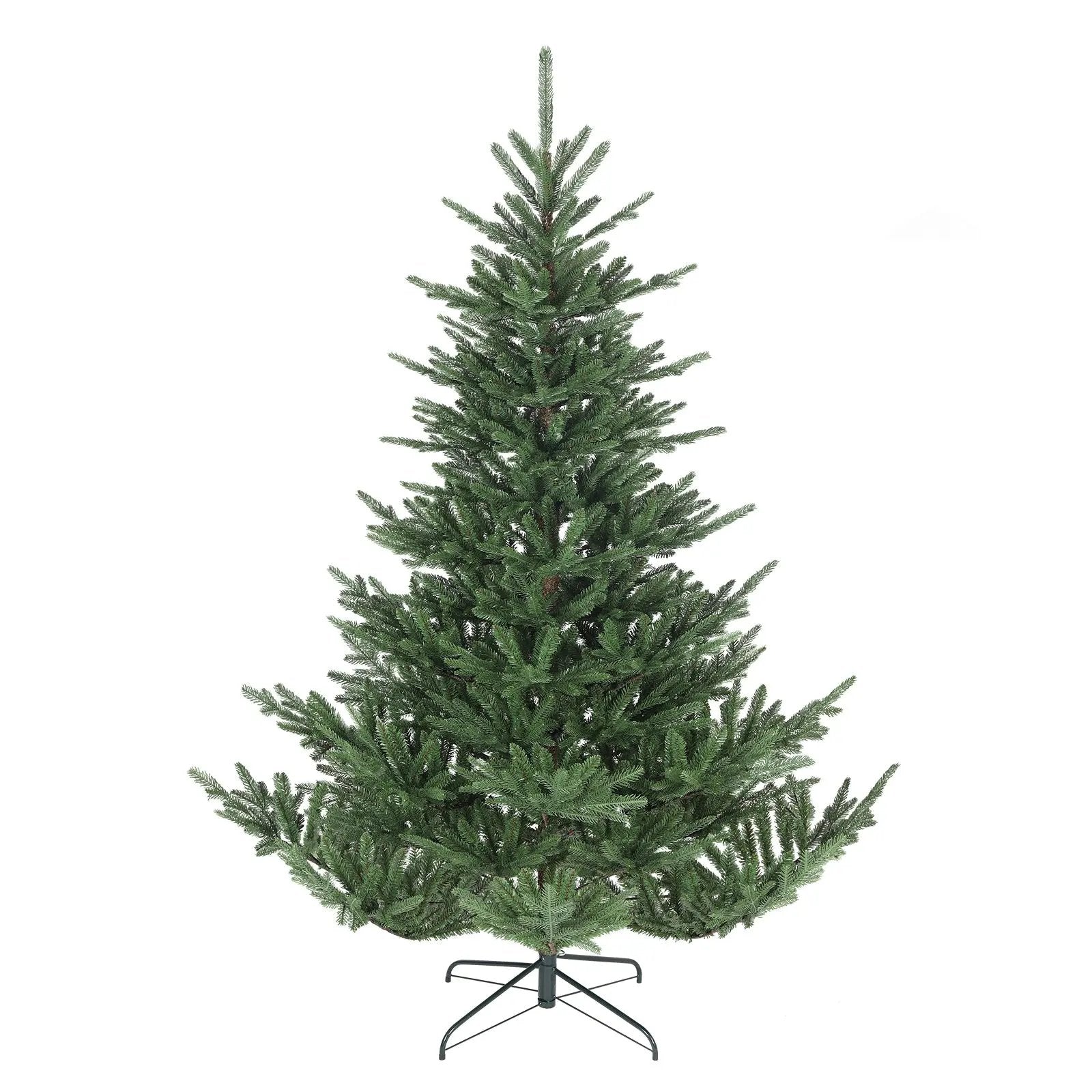 Salcar 180/210cmKünstlicher Weihnachtsbaum, Edeltanne, mit 1204/1609 PE-Zweigen und 398/658 PVC-Zweigen Salcar