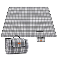 Sekey XXL Picknickdecke 200x200 cm – Waschbare & Schmutzabweisende Camping- und Stranddecke, Faltbar & Gepolstert für Outdoor, Park & Garten Sekey