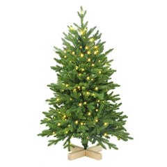 Salcar 180/210cmArtificial Christmas tree, noble fir, with 450/650 LEDs and 1150/1486 PE branches and 472/728 PVC branches 